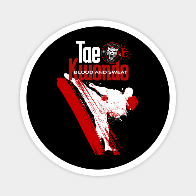 Taekwondo Combat shirt Magnet by Sprialz0